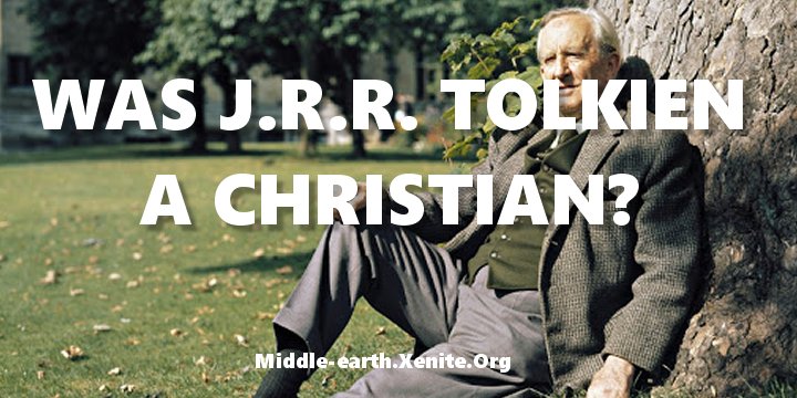 A devout Roman Catholic all his life, J.R.R. Tolkien sits with his back against a tree.