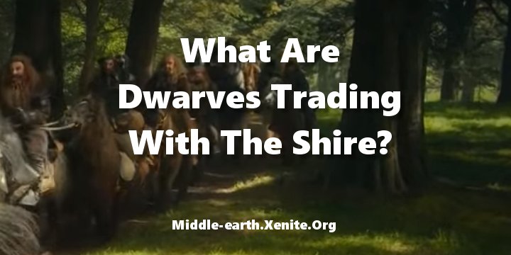 A group of Dwarves ride through the Shire.