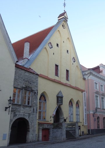 A picture of the great guild hall in Tallinn, Estonia.