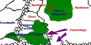 The Easterlings first attacked Gondor in the year 490 of the 3rd Age. They may have attacked both Calenardhon and Ithilien.