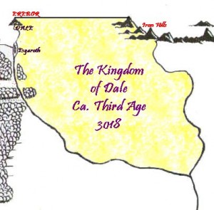 The approximate boundaries of the Kingdom of Dale at the end of the Third Age.