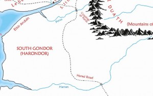 Harondor, or South Gondor, was once populated but became deserted by the end of the Third Age.