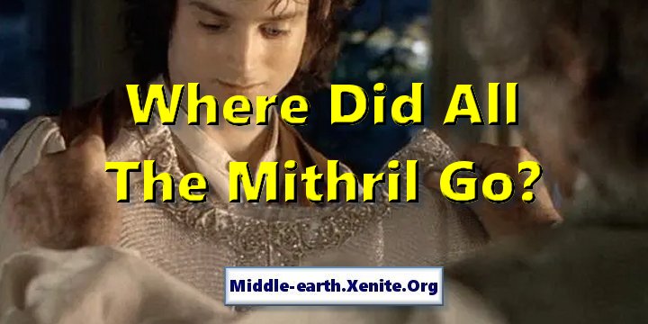 Bilbo Baggins gives a mithril mail shirt to Frodo Baggins. Readers ask where all the mined mithril in Middle-earth went.