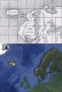 Comparative maps for Tol Fuin and Iceland.