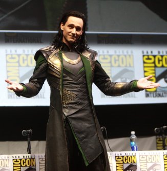 Tom Hiddleston dressed as Loki at the 2013 Comic Con in San Diego.