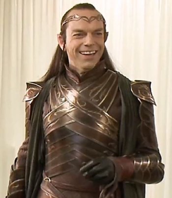 Elrond in armor and ready for battle.