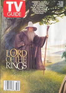 Ian McKellen poses as Gandalf on a special cover of TV Guide Magazine.