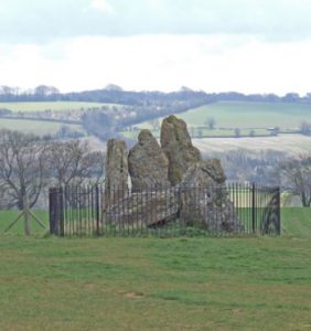 The Whispering Knights neolithic memorial. Such a site might have inspired J.R.R. Tolkien.