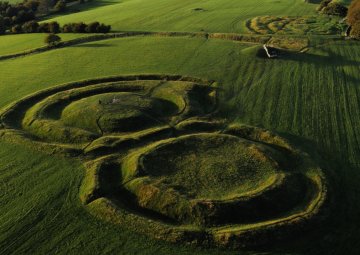 Hill of Tara in Ireland, ancient seat of Irish High Kings.