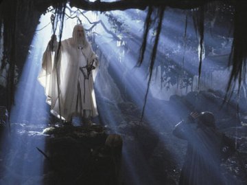 Gandalf returns in Fangorn Forest. Was he really immune to all weapons from this time forward?