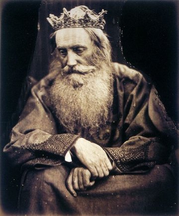 The 'Study of King David' by Julia Margaret Cameron,1866. The model is Sir Henry Taylor.