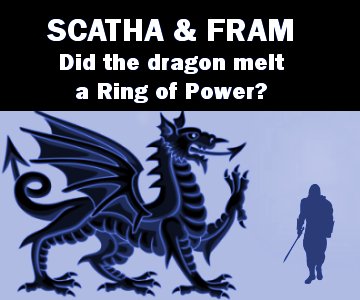 The silhouettes of a dragon and a northern warrior.