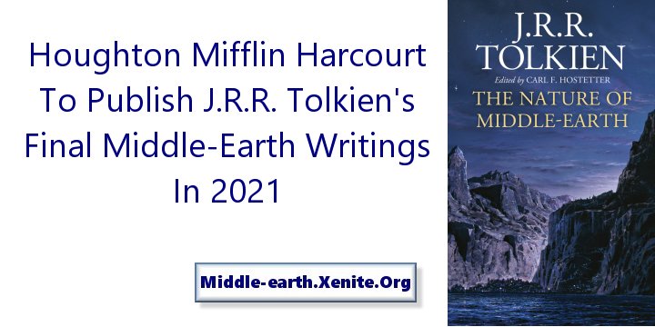 A picture of the cover of 'The Nature of Middle-earth', by J.R.R. Tolkien, edited by Carl Hostetter