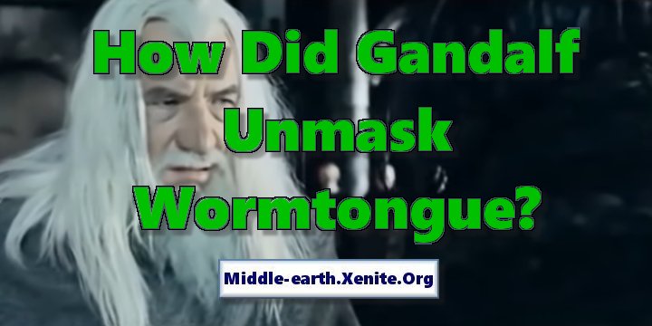 Ian McKellen and Brad Dourif act out a scene in 'The Lord of the Rings: The Two Towers' under the words 'How Did Gandalf Unmask Wormtongue?'